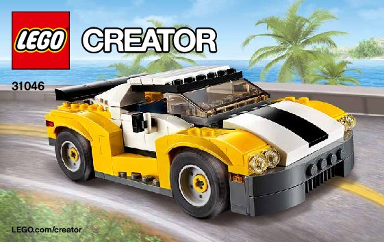 Notice / Instructions de Montage - LEGO - Creator - 31046 - La voiture rapide: Page 1