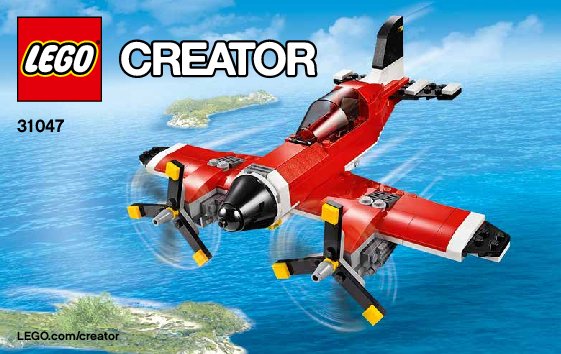 Notice / Instructions de Montage - LEGO - Creator - 31047 - L'avion à hélices: Page 1