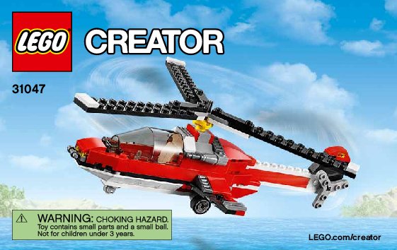 Notice / Instructions de Montage - LEGO - Creator - 31047 - L'avion à hélices: Page 1