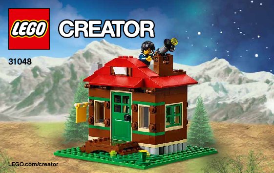 Notice / Instructions de Montage - LEGO - Creator - 31048 - La cabane du bord du lac: Page 1