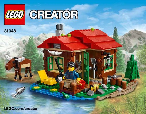 Notice / Instructions de Montage - LEGO - Creator - 31048 - La cabane du bord du lac: Page 1