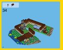 Notice / Instructions de Montage - LEGO - Creator - 31048 - La cabane du bord du lac: Page 34