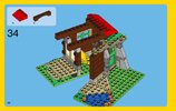 Notice / Instructions de Montage - LEGO - Creator - 31048 - La cabane du bord du lac: Page 38