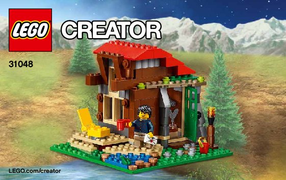 Notice / Instructions de Montage - LEGO - Creator - 31048 - La cabane du bord du lac: Page 1