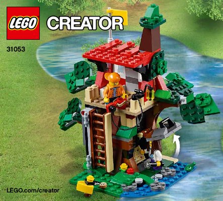 Notice / Instructions de Montage - LEGO - Creator - 31053 - Les aventures dans la cabane dans l'arbre: Page 1