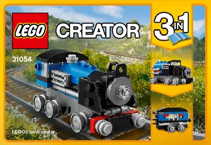 Notice / Instructions de Montage - LEGO - Creator - 31054 - Le train express bleu: Page 1