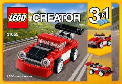 Notice / Instructions de Montage - LEGO - Creator - 31055 - Le bolide rouge: Page 1