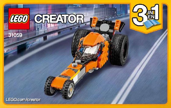 Notice / Instructions de Montage - LEGO - Creator - 31059 - La moto orange: Page 1