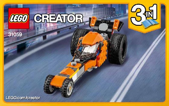 Notice / Instructions de Montage - LEGO - Creator - 31059 - La moto orange: Page 1