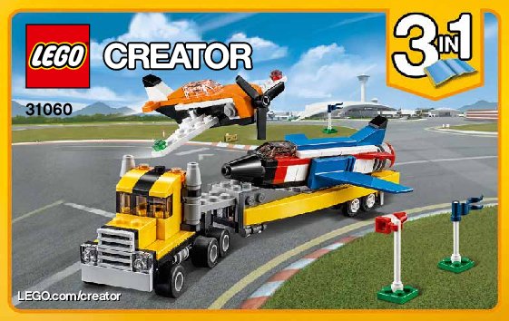 Notice / Instructions de Montage - LEGO - Creator - 31060 - Le spectacle aérien: Page 1