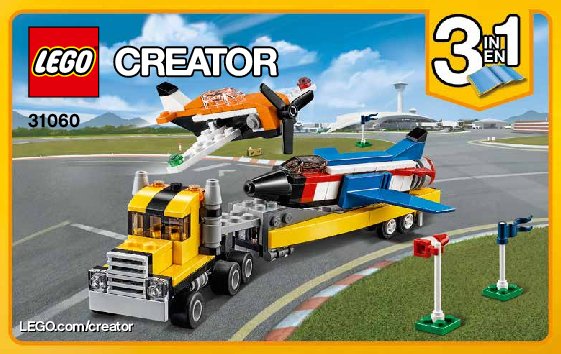 Notice / Instructions de Montage - LEGO - Creator - 31060 - Le spectacle aérien: Page 1