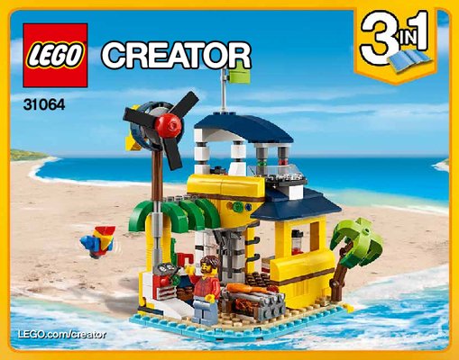 Notice / Instructions de Montage - LEGO - Creator - 31064 - Les aventures sur l'île: Page 1