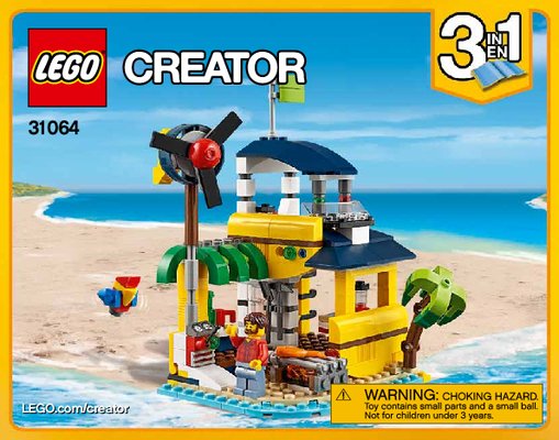 Notice / Instructions de Montage - LEGO - Creator - 31064 - Les aventures sur l'île: Page 1