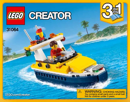 Notice / Instructions de Montage - LEGO - Creator - 31064 - Les aventures sur l'île: Page 1