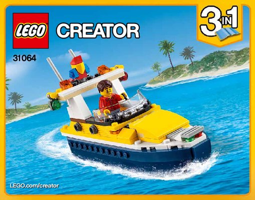 Notice / Instructions de Montage - LEGO - Creator - 31064 - Les aventures sur l'île: Page 1