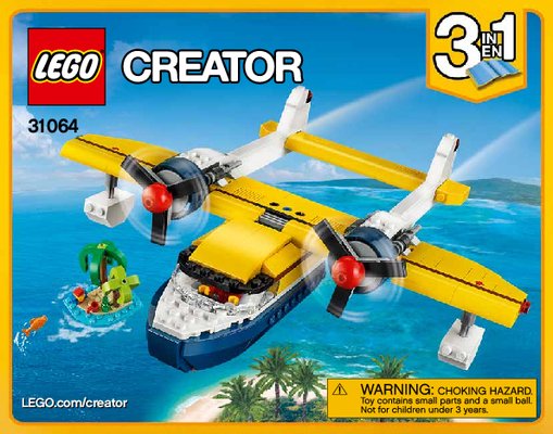 Notice / Instructions de Montage - LEGO - Creator - 31064 - Les aventures sur l'île: Page 1