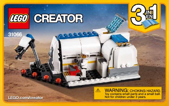 Notice / Instructions de Montage - LEGO - Creator - 31066 - La navette spatiale: Page 1