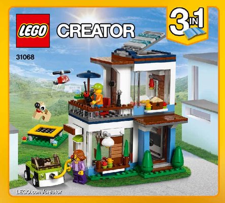 Notice / Instructions de Montage - LEGO - Creator - 31068 - La maison moderne: Page 1