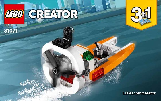 Notice / Instructions de Montage - LEGO - 31071 - Drone Explorer: Page 1