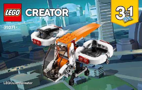 Notice / Instructions de Montage - LEGO - 31071 - Drone Explorer: Page 1