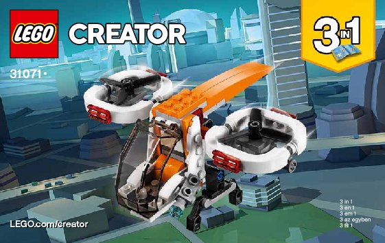 Notice / Instructions de Montage - LEGO - 31071 - Drone Explorer: Page 1