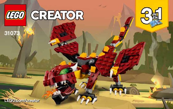 Notice / Instructions de Montage - LEGO - 31073 - Mythical Creatures: Page 1