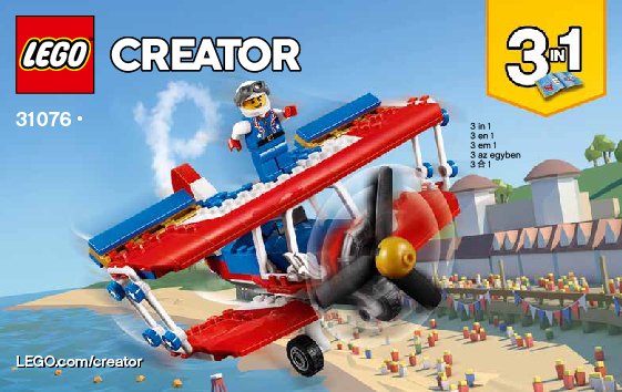 Notice / Instructions de Montage - LEGO - 31076 - Daredevil Stunt Plane: Page 1