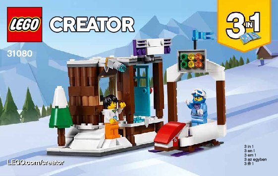 Notice / Instructions de Montage - LEGO - 31080 - Modular Winter Vacation: Page 1