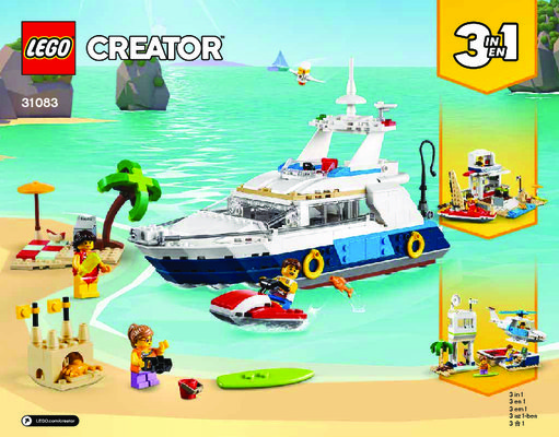 Notice / Instructions de Montage - LEGO - 31083 - Cruising Adventures: Page 1