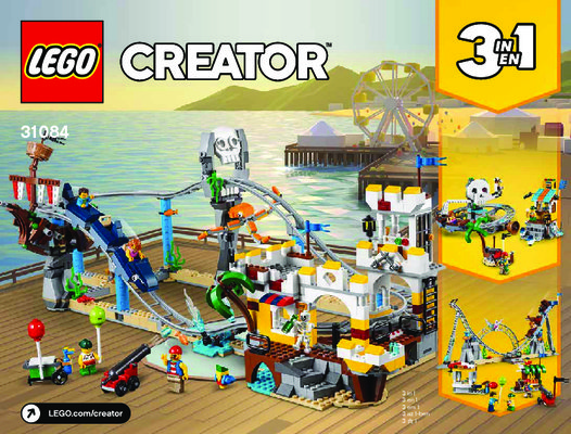 Notice / Instructions de Montage - LEGO - 31084 - Pirate Roller Coaster: Page 1