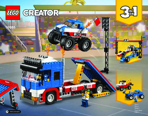 Notice / Instructions de Montage - LEGO - 31085 - Mobile Stunt Show: Page 1