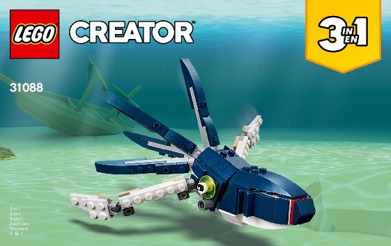 Notice / Instructions de Montage - LEGO - 31088 - Deep Sea Creatures: Page 1