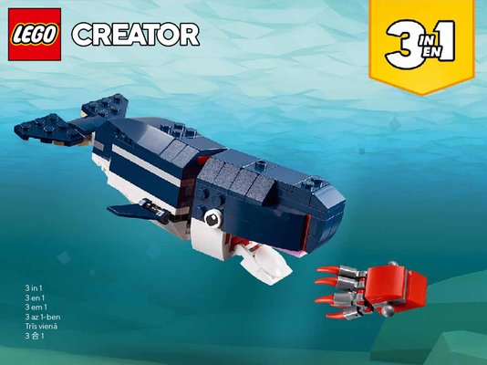 Notice / Instructions de Montage - LEGO - 31088 - Deep Sea Creatures: Page 1