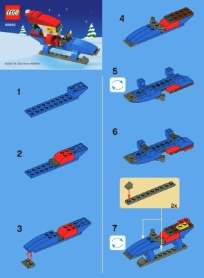 Notice / Instructions de Montage - LEGO - 40000 - LEGO Cool Santa Set: Page 1