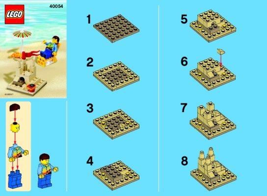 Notice / Instructions de Montage - LEGO - 40054 - Summer Scene: Page 1