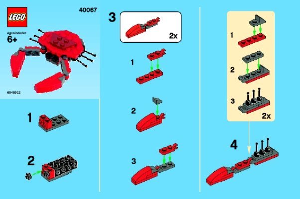 Notice / Instructions de Montage - LEGO - 40067 - Monthly Minibuild July 2013: Page 1