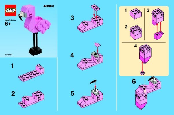 Notice / Instructions de Montage - LEGO - 40068 - Monthly Minibuild Aug 2013: Page 1