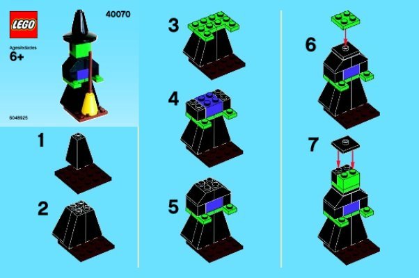 Notice / Instructions de Montage - LEGO - 40070 - Monthly Minibuild Oct 2013: Page 1