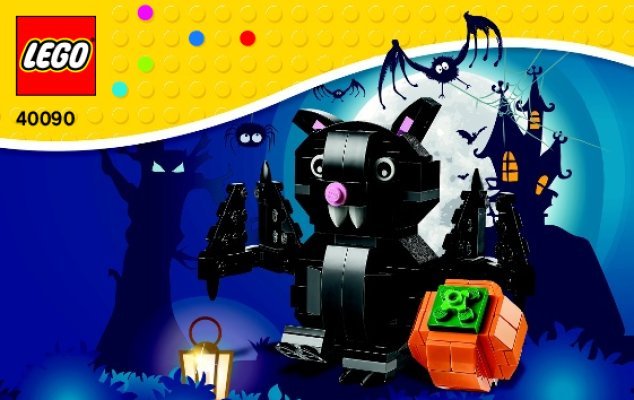 Notice / Instructions de Montage - LEGO - 40090 - La chauve-souris d'Halloween: Page 1