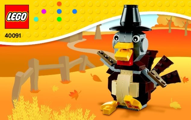 Notice / Instructions de Montage - LEGO - 40091 - Dinde de Thanksgiving: Page 1