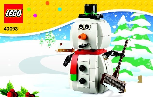 Notice / Instructions de Montage - LEGO - 40093 - Le bonhomme de neige: Page 1