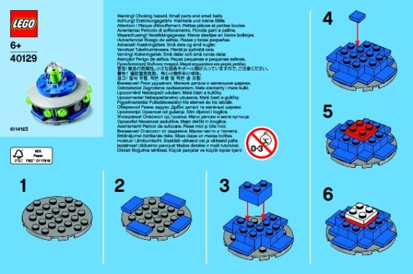 Notice / Instructions de Montage - LEGO - 40129 - Monthly Mini Build April – UFO: Page 1