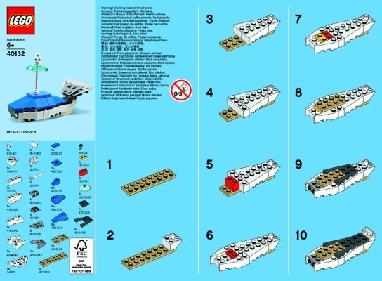 Notice / Instructions de Montage - LEGO - 40132 - MMB July 2015 Whale: Page 1