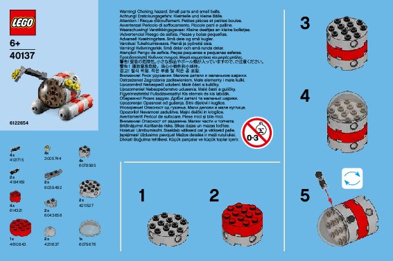 Notice / Instructions de Montage - LEGO - 40137 - Monthly Mini Build December – Submarine: Page 1