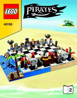 Notice / Instructions de Montage - LEGO - Pirates - 40158 - Jeu d'échecs LEGO® Pirates: Page 1