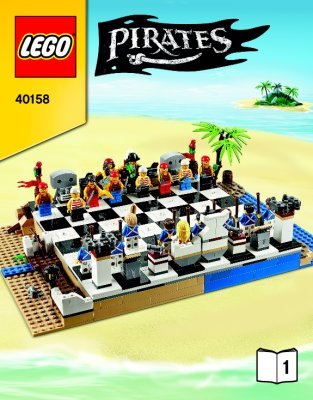 Notice / Instructions de Montage - LEGO - Pirates - 40158 - Jeu d'échecs LEGO® Pirates: Page 1