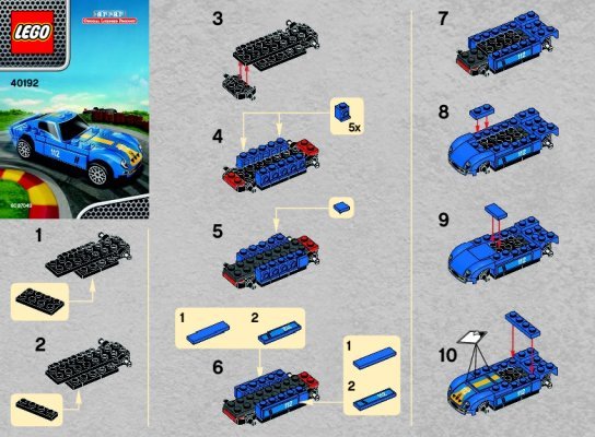 Notice / Instructions de Montage - LEGO - 40192 - 250 GTO: Page 1