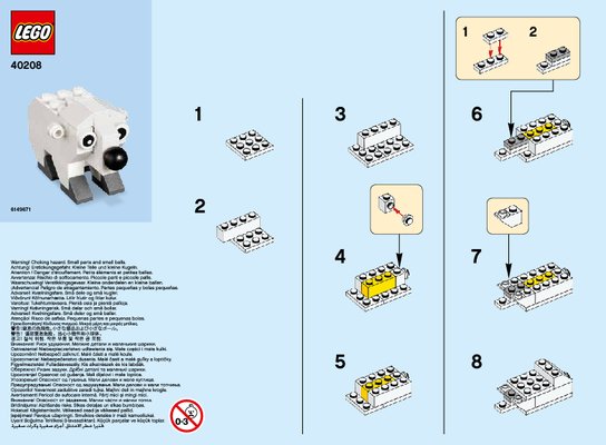 Notice / Instructions de Montage - LEGO - 40208 - MMB Jan 2016 Polar Bear: Page 1