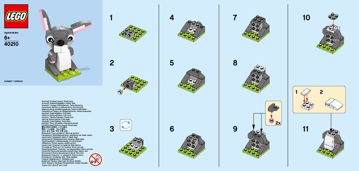 Notice / Instructions de Montage - LEGO - 40210 - MMB Mar 2016 Bunny: Page 1