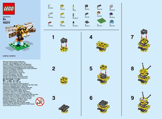 Notice / Instructions de Montage - LEGO - 40211 - MMB Apr 2016 Bee: Page 1